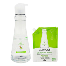 댕Ol몰 LG 메소드 친환경 세트 주방세제 바질향 본품 532ml + 리필 1L