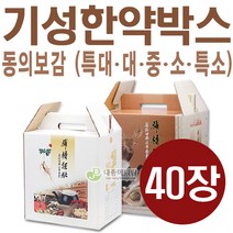 동의보감 한약박스 소 중 대 특대 40장, 특大