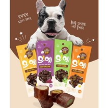 강아지 간식 쫄깃한 져키 훈련용 칭찬용 맛있는 영야간식 오예20g, 2개, 소고기+노른자