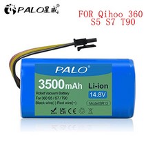 로봇청소기 배터리 호환 PALO-스위퍼 치후 360 S5 S7 프로 T90 x 9 3500mAh 14.8v 로봇 진공 청소기 교체용, [01] 1PCS