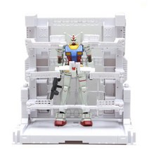 액션베이스 1/144 건담 거치대 디오마라 격납고 화이트 건프라 디스플레이 받침대 스탠드