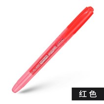 1개 일본 파일럿 SW-SLR-O 오블리크 헤드 형광펜 컬러 그림 키 마크 캔디 마커 펜 두꺼운 그리기 학생, 03 red 1pcs