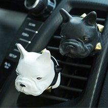 불독 방향제 차량 프렌치불독 차량용석고방향제, 레드, 한라산피톤치드, 1개