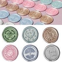 실링인장스티커 스탬프 식권 기념일 씰링 새해연말 다꾸 봉인 도장찍기 다이어리 노트북 제작 선물 로맨틱 청첩장 웨딩 생일축하 연하장 손편지봉투 크리스마스 초대장 왁스(나무)