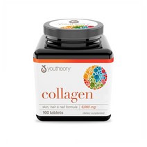 Youtheory 콜라겐 Collagen 6000 mg with Vitamin C 160 타블렛