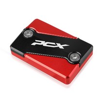 오토바이액세서리 튜닝 바이크 PCX125 오토바이 CNC 전방 브레이크 honda 용 유체 저장 캡 덮개 2022, 06 red black