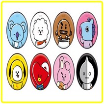 BTS BT21 그립톡 스마트링 캐릭터 정품 굿즈 스마트폰 방탄 방탄소년단 아미 손잡이, 망