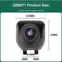 GreenYi-AHD 자동차 전면 뷰 카메라 메르세데스 벤츠 W211 스프린터 ML W164 W205 SLK R171 비토 W639 W447 W176 W212 W219 W221, [02] QS8071-31x31mm, [03] C-AHD1080P-175deg