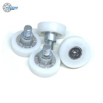 10pcs OD 19 mm POM 서랍 트랙 볼트 롤러 DR19 C1L8W6M6 가구 슬라이드 가이드 휠 POS 금전 등록기 풀리 DR22 DR26 DR28, [03] DR19-C3L8W6M6, [01] WHITE