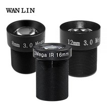 캐논 니콘 호환 미러리스렌즈 3mp hd 16mm 12mm 8mm 12.5quot IP 카메라 보안 감시용 m12 cctv 렌즈 ir 필터 추가 가능