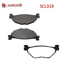 Alconstar 오토바이 브레이크 부품 후면 패드 야마하 XP 500 TMAX 530 가와사키 보이저 250 2005 레이싱 1 쌍 122675, 1 pair