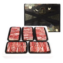 [위드봄] 미국산 초이스 LA찜갈비 기름제거 800g 5팩 총 4kg 선물세트