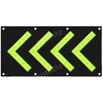 도로공사 LED 야광 화살표 야간 안전 표지판 표시등 충전형, 단일 화살표(23x60)