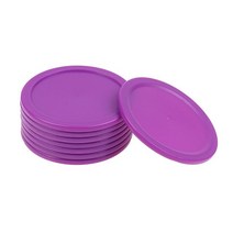 아이스하키장비 플라스틱 에어 하키 테이블 퍽 64mm 파티 엔터테인먼트 액세서리 8 개, 02 purple 8pcs
