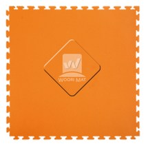 우리매트 우리 스포츠매트 층간소음방지 퍼즐매트 충격흡수 진동방지 냉기차단 체육관매트 10T 12.5T 20T 25T 헬스매트, 주황