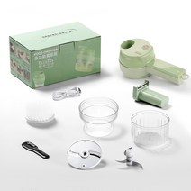 3세대 자동 마늘 슬라이서 편마늘 고추 파 써는 기계 절단기 슬라이스 청소브러쉬, 3세대 280 (1200 mAh)