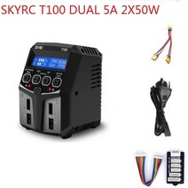 SKYRC T100 듀얼 5A 2X50W 밸런스 FPV 충전기 방전기 2-4S LiPo/LiIon/LiFe/LiHV 배터리 RC Drone Multirotor Parts Accs, [06] collocation4