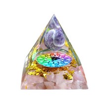 자연 호랑이 눈 치유 자수정 크리스탈 구체 오르곤 피라미드 석영 emf 보호 에너지 orgonite 차크라 명상 돌, 협력사, 16