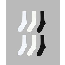 일오공칠 일오공칠 IL-O-GONG-CHIL 6PACK 1507 모노 트라우져 삭스_ 스노우화이트화이트블랙 - 흘러내리지 않는 양말