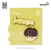 BTS 타이니탄 다이너마이트 버젼 메탈 핀뱃지, 제이홉(J-Hope)