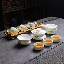 차판 다도 수제 세라믹 두꺼운 화상 방지 중국 차 가정용 환대, 1.Picture Style