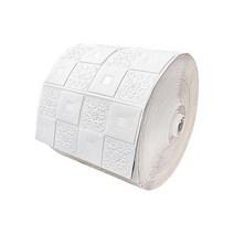 접착식파벽돌 DIY 3D 월 스티커 벽지 셀프 접착 폼 소프트 룸 홈 데코 방수 곰팡이 방지 아이 침실용, 32 White Flowers_01 70cmX1m