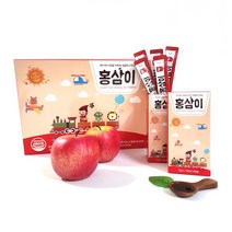 달콤한 어린이 홍삼 홍삼이튼튼 우슬이쑥쑥 30개입 무첨가 홍삼 풍기인삼 국내산 사과, 홍삼이스틱 30개입, 12g