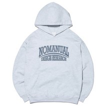 [국내 매장판] NOMANUAL A.R HOODIE - WHITE MELANGE 255015