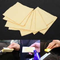 20pcs 나노 세라믹 자동차 유리 코팅 헝겊 마이크로 화이버 청소 안경 RV 부품 액세서리 도구, 노란색