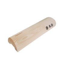 친환경편백아트 프리미엄 편백 통원목 경침 중, 6.0 (5.7~6cm)
