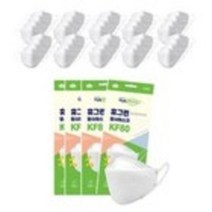 휴그린 미세먼지차단 황사 마스크 대형 KF80, 50개입, 2개, 흰색