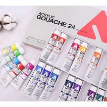 홀바인 아크릴물감 잉크 액상 세트 과슈물감, 102색세트 D343 단일 상자