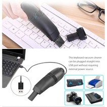 저렴한청소기 미니 무선 머리카락 가성비 핸드 청소기 2022 USB 키보드 진공 청소기 미니 핸드 헬드 컴퓨터, 02 black