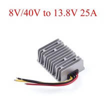 차량용 슈퍼 캐패시터 캐퍼시터 전압안정기 DC 8V/9V/40V 12V/13.8V/24V 전력 변환기 3/4/5/6/10/15/20/25A 자동 부스트 벅 레귤레이터 안정기 차를, [12] 8V-40V to 13.8V 25A