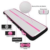 VOFiTNY 다목적 체조 에어 매트 40.6 x 16.6 x 20.3cm(1.. 정품보장, Pink/Black
