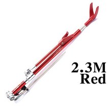 낚싯대 브래킷 각도 조절 핸드로드 홀더 2.3M 2.1M 1.7M 1.5M 텔레스코픽 낚시 도구 스테인레스 스틸, 2.3M Red