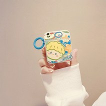 캐릭터에어팟케이스 고래에어팟케이스for apple airpods 3 2 1 airpodspro 낙서 만화 귀여운 tpu 커플 헤드폰 케이스 for apple air pods, 애완 동물 소년, 에어팟 3용