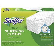 스위퍼 청소포 리필 52개입 Swiffer Sweeper Dry Pad Refills Unscented (86 ct.), 1개