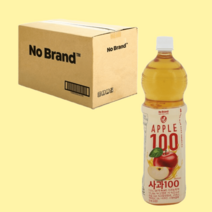 노브랜드 사과주스 주스 음료 1.5L 12입 1박스 사과과즙, 노브랜드 사과주스 15L 12입1박스