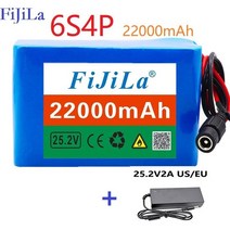 6S4P 24V 25.2V 22Ah 충전식 리튬 배터리 충전기 지능형 BMS 관광 버스 바이크 오토바이 전기 자전거, [01] 6S4P25.2V22Ah CAR, 1개