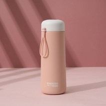 텀블러 미니 컴팩트 휴대용 러블리 물컵 소번지컵, [스마트온도측정]350ML[수원점]1핑크], 컵+컵솔