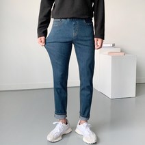남성용 데일리 스판 청바지 빅사이즈 밴딩 데님 팬츠