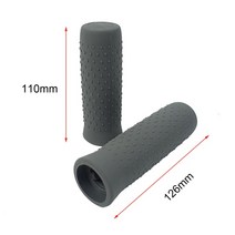 Ninebot MAX G30 G30D 용 핸들 바 그립 KickScooter 전동 스쿠터 미끄럼 방지 실리콘 커버 고무 부품 교체, [02] gray