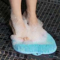 풋브러쉬/발세척 마사지 풋패드 세척매트 각질제거 솔, 풋브러쉬 그린