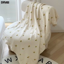 DFMEI 대나무 섬유 여름 이불 통풍 담요 여름용 통풍차 담요 다용 담요 침구, 네오레몬, 150x200cm