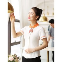 식당 레스토랑 유니폼 작업복 근무복 반팔 여성 여름