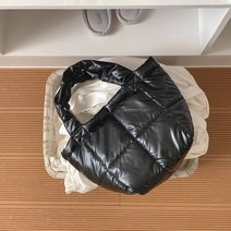 가벼운 바께쓰 누빔 패딩 퀼팅 토트백