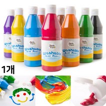 호안 미로 워셔블 페인트 500ml 대용량 물감 수용성 선명 색칠 그림 미술 창의력 유아 놀이, 흰색(49)