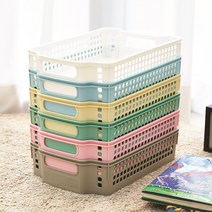 유아이원 멀티 수납바구니 1박스, 연분홍