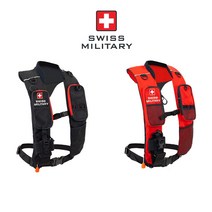 폰터스 스위스 밀리터리 자동팽창식 바다 선상 낚시 수상 레저 레포츠 구명 조끼 SM-580 KC인증, 레드, FREE